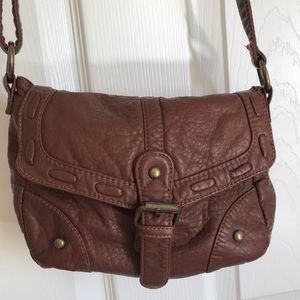 Cognac brown crossbody bag